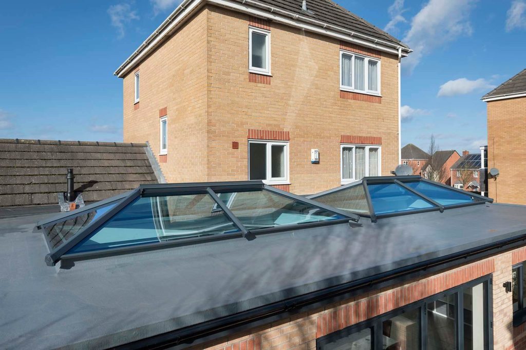 black ultraframe rooflights